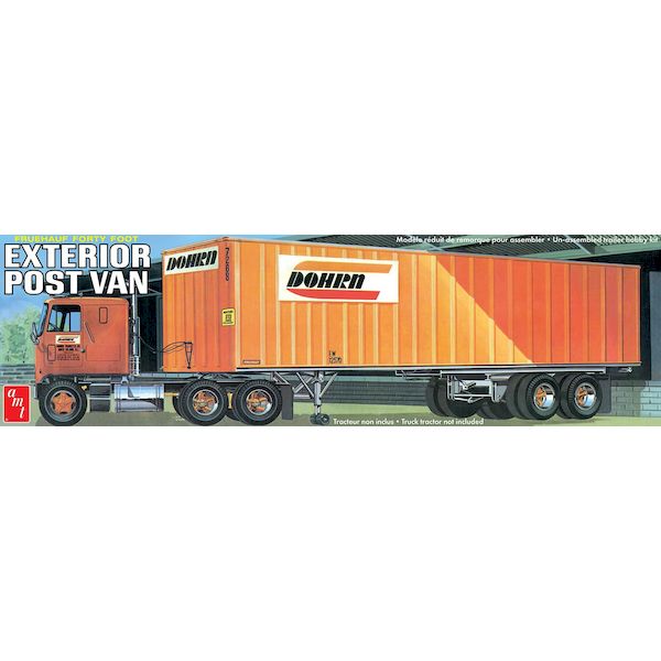 AMT1357 AMT 1/25 フルハーフ 40フィート エクステリア ポスト バントレーラー