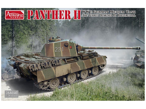 AMH35A040 アミュージングホビー 1/35 ドイツ中戦車 パンターII ラインメタル砲塔