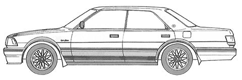 HC-13 1/24 ハイソカーシリーズ No13 クラウン2.0 スーパーチャージャー(ハイソカーバージョン)