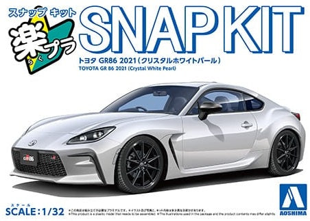 楽プラ スナップキット No.10-CW トヨタ GR86 2021(クリスタルホワイトパール)