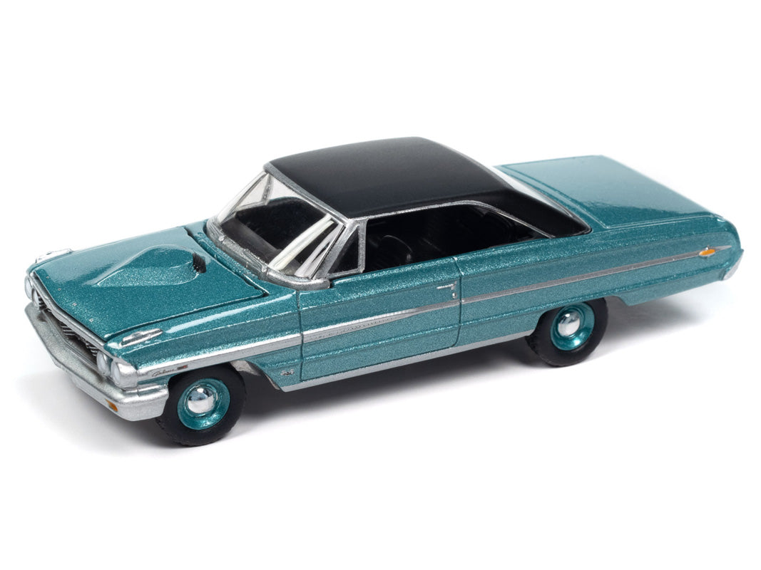 AWSP174B AUTOWORLD 1/64 1964 フォード ギャラクシー 500XL ダイナスティーグリーン/ブラック