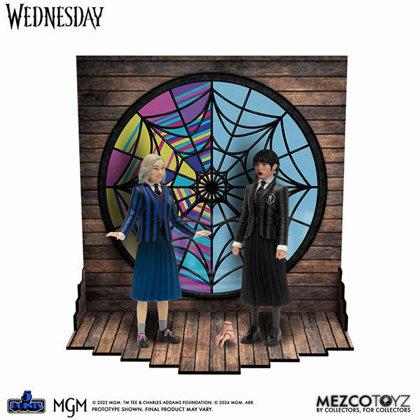 メズコトイズ:5ポイント/ Netflix Wednesday: ウェンズデー・アダムス&イーニッド・シンクレア 3.75イン