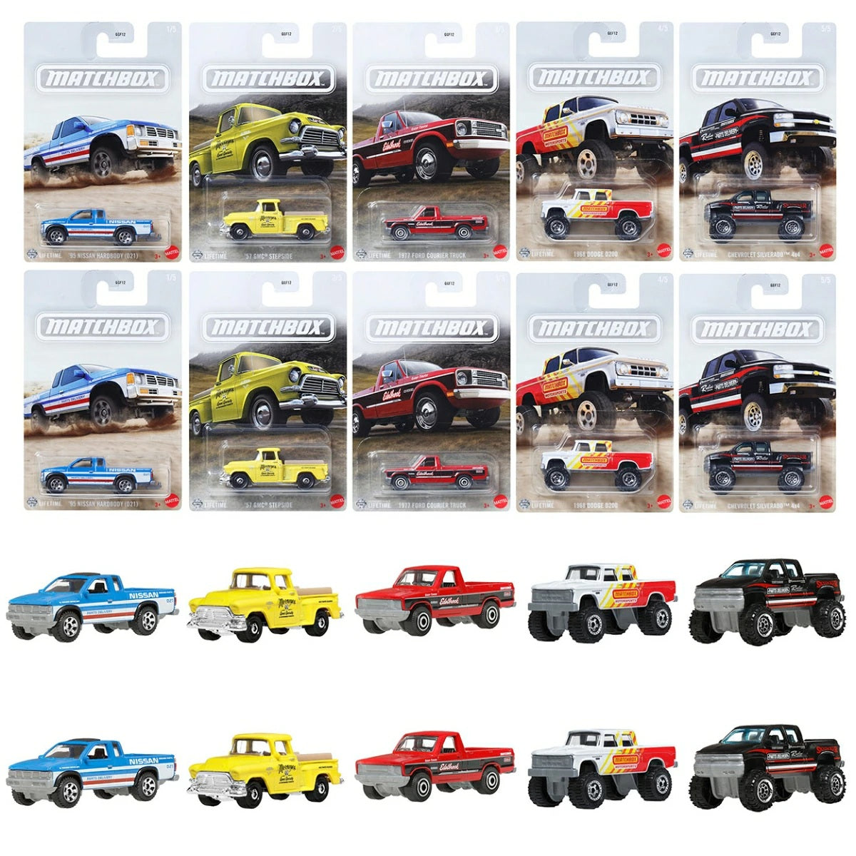 GGF12-986E マッチボックス テーマ アソート - トラックシリーズ (入数:10) 2024年12月発売