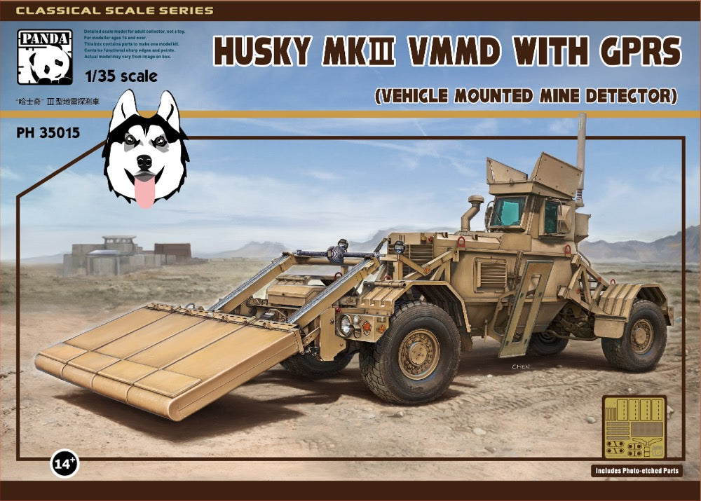 PH35015 パンダホビー 1/35 ハスキーMk.III VMMD w/GPRS (地中レーダー探査システム)
