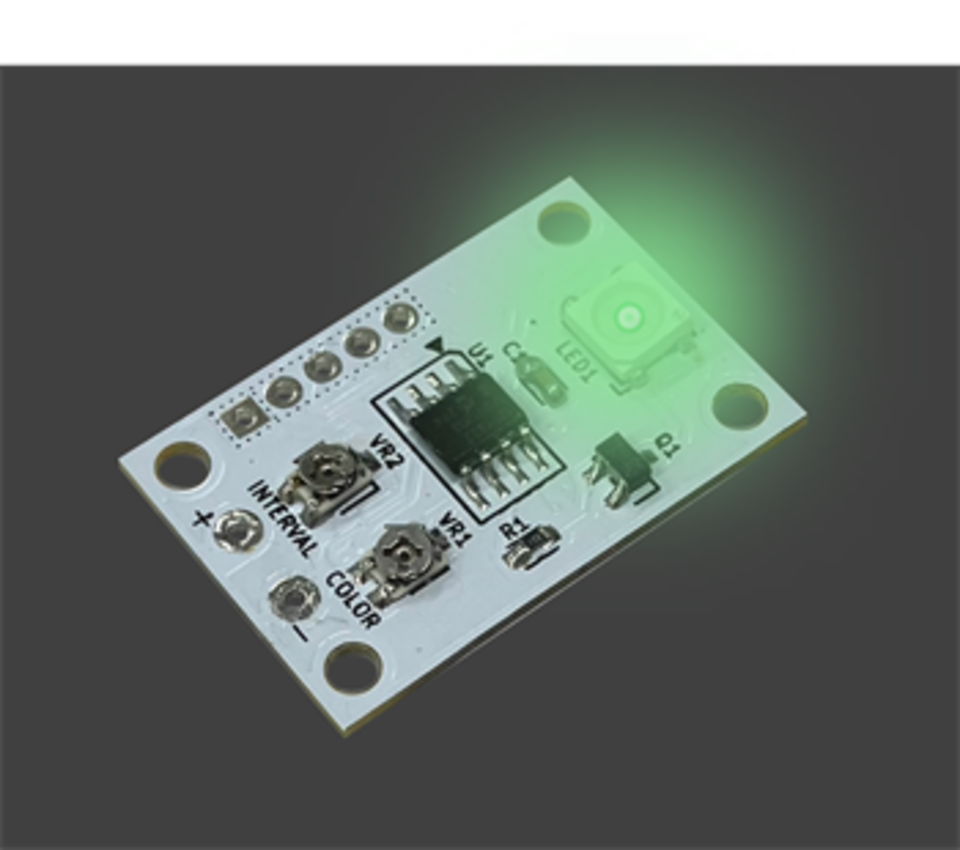 LK-ST8 フルカラーチップ LED 点灯・点滅キット