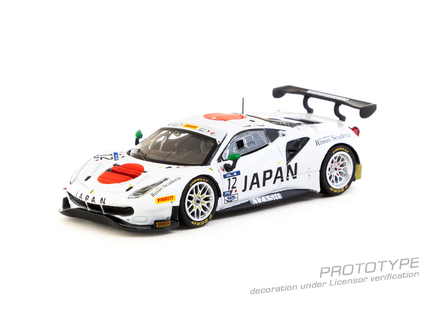 T64-072-18GTN12 Tarmac Works 1/64 Ferrari 488 GT3 FIA GT Nations Cup 2018 T. Kondo / K. Seto