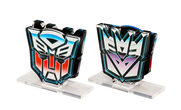 トランスフォーマー G1サイバトロン&デストロンエンブレム アクリルスタンドセット