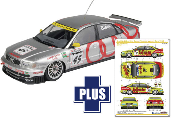 PN24035SK プラッツ 1/24 アウディ A4 クワトロ 1996 BTCCチャンピオン Abt スポーツラインチーム デカール付属