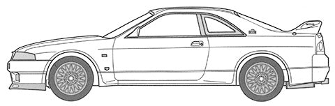 湾岸-4 1/24 湾岸ミッドナイトシリーズ No4 日産 スカイライン GT-R (R33) RGO