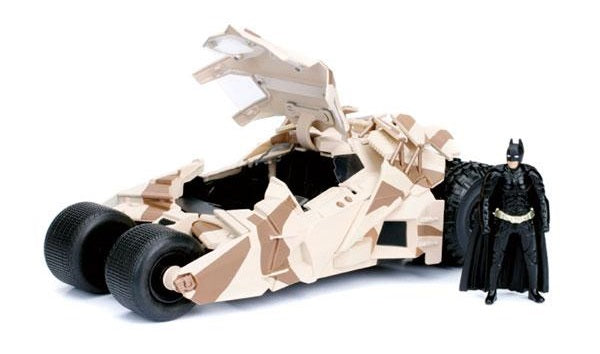フィギュア付き バットモービル 1/24 スケール ダイキャストミニカー 「ダークナイト」 カモフラVer.