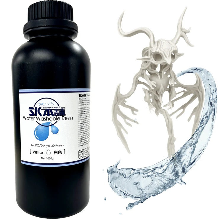 SK02WL 3Dプリンター用レジン SK水洗いレジン 1000g 白色