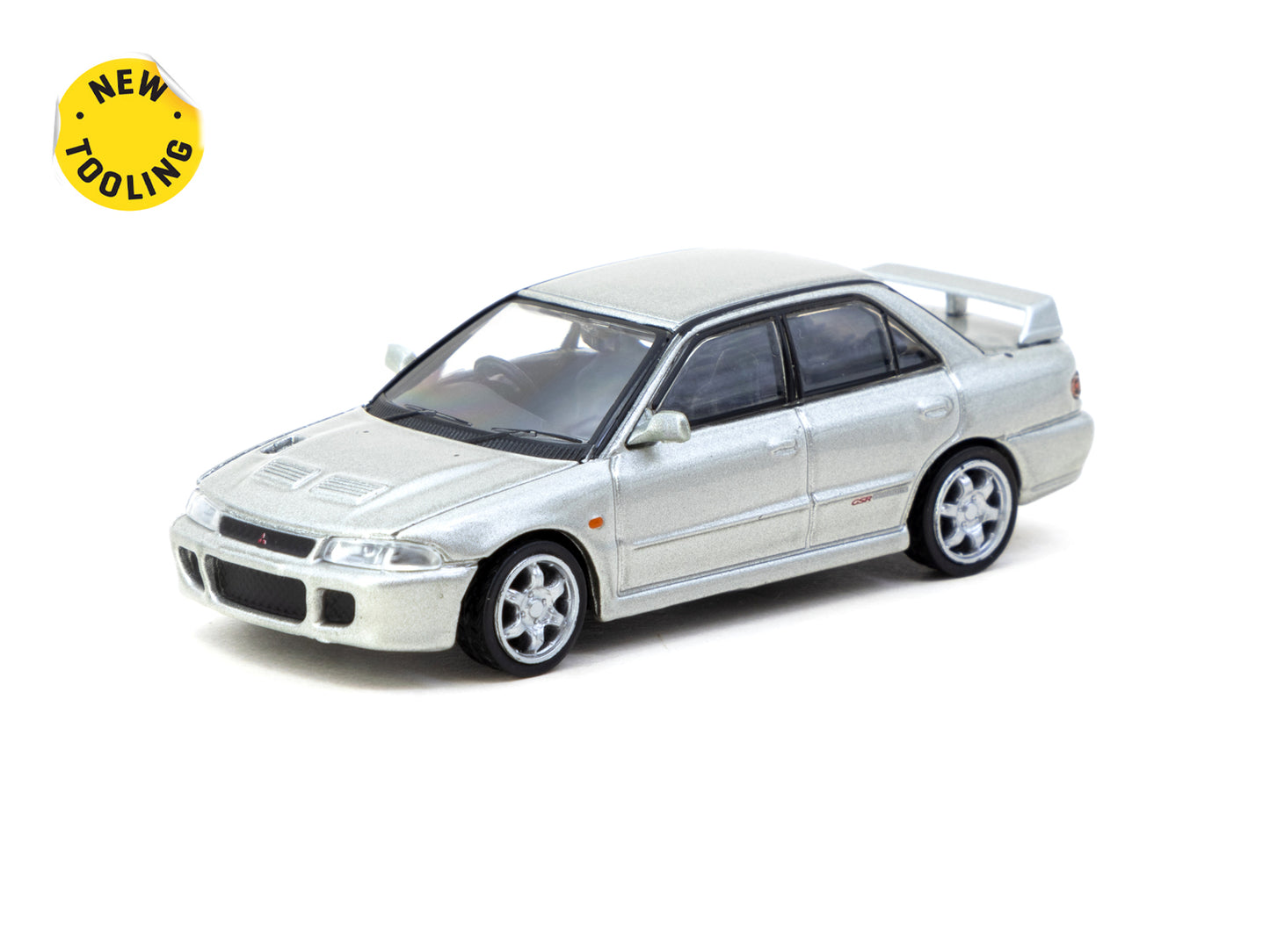 T64G-048-SL Tarmac Works 1/64 Mitsubishi Lancer GSR Evolution Silver with Tarmac Trading Cards