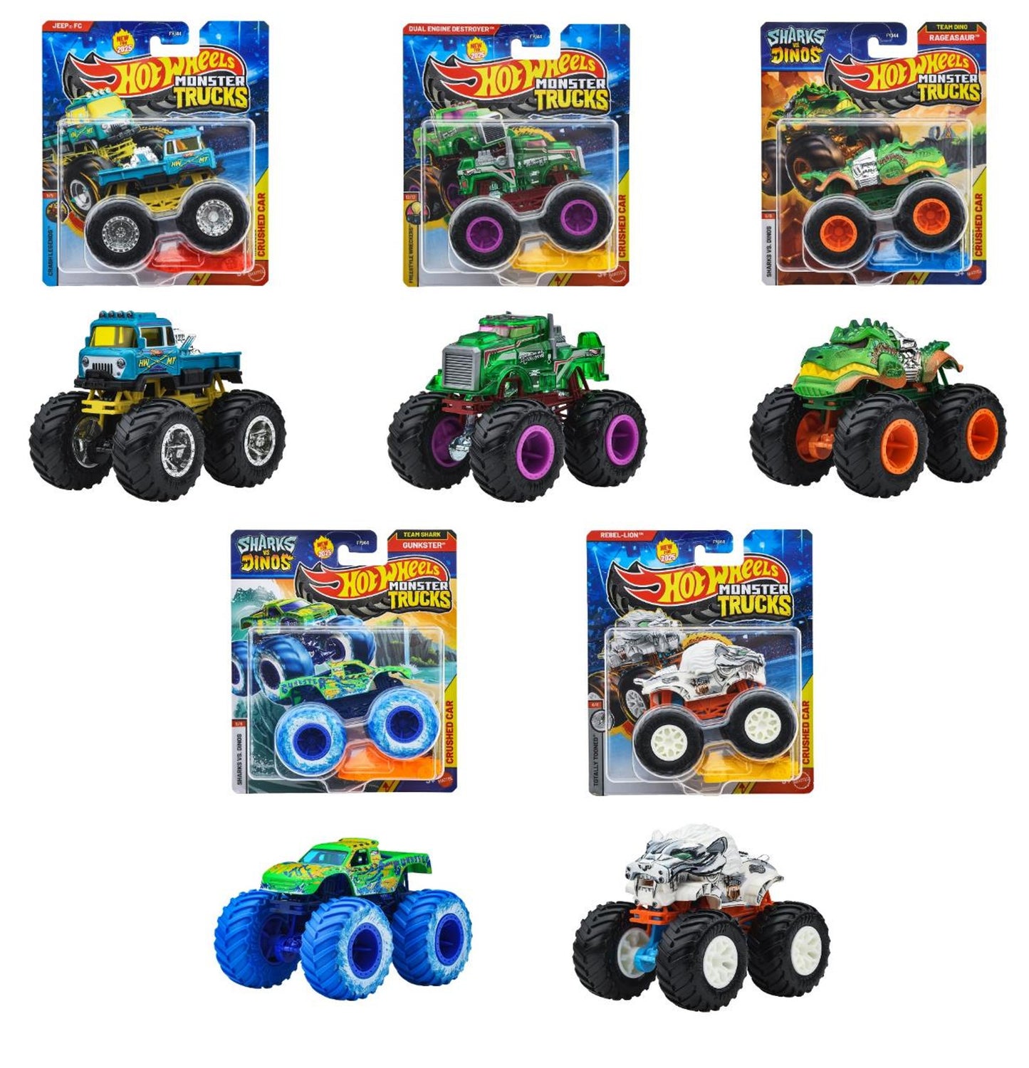 FYJ44-983M ホットウィール モンスタートラック 1:64アソート (入数:8) 2025年11月発売