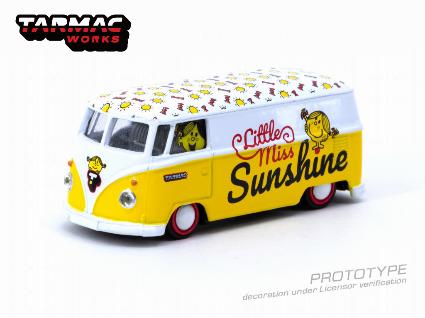 T64S-005-MMLM ターマックワークス 1/64 VW Type II (T1) Panel Van Mr. Men Little Miss Little Miss Sunshine