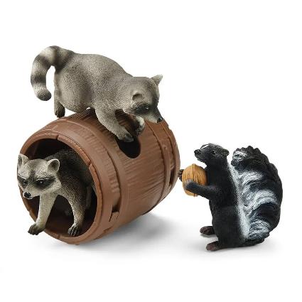 42532 Wild Life アライグマとスカンク