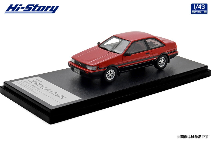 HS522RE Hi-Story 1/43 Toyota COROLLA LEVIN 2dr GT APEX (1983) ハイフラッシュツートン