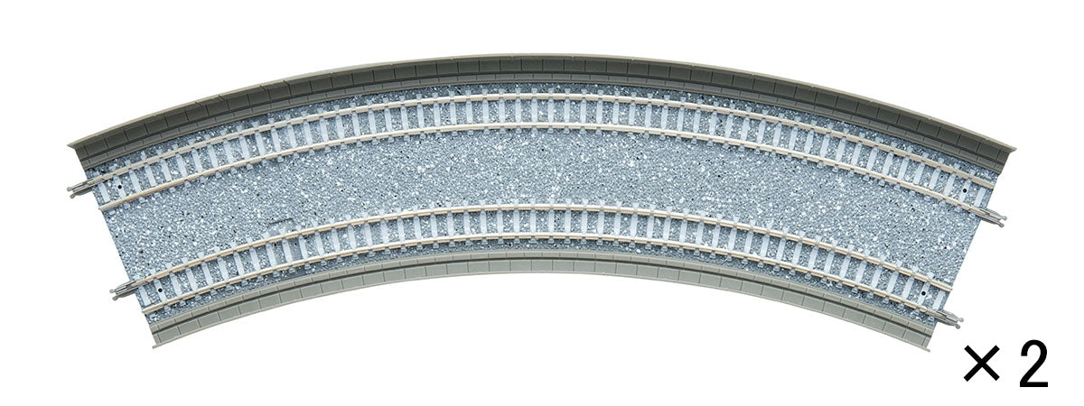 1882 複線カーブレールDC391・354-45(F)(2本セット)