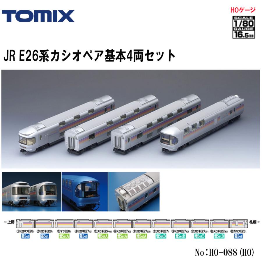 HO-088 E26系カシオペア 基本4両セット