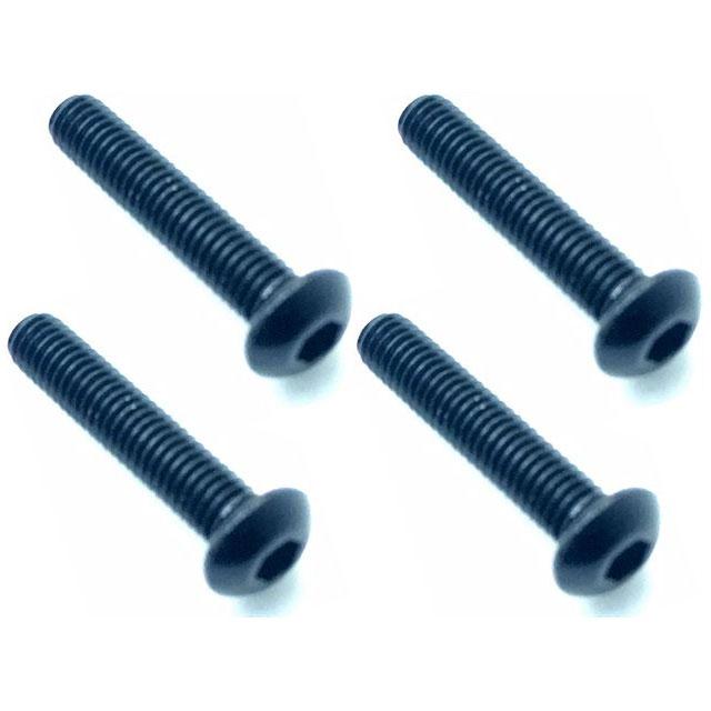 NAR-315BK 3x15ヘックスボタン ジュラルミンビス(ブラック/4本入)
