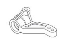 OPT-0332 タミヤリバーシブルサス用フロントナックルトレール付
