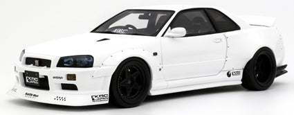 OTM1135 OTTO mobile 1/18 日産 スカイライン GT-R (BNR34) by KRC 2019 (ホワイト)