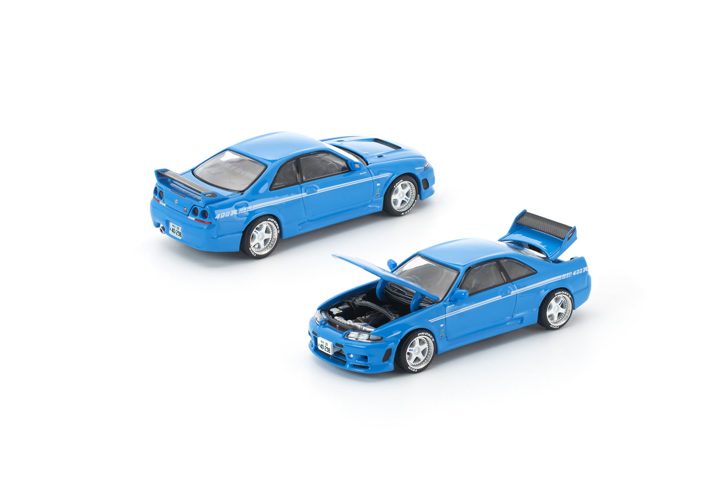 PRE019 POP RACE x Enigma 1/64 SKYLINE GT-R R33 NISMO 400R CHAMPIONSHIP BLUE