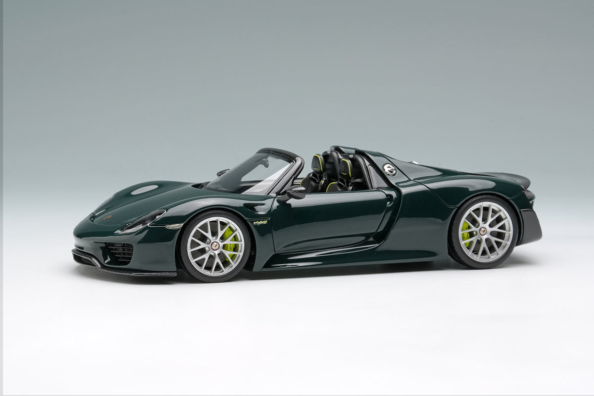 EM569H EIDOLON 1/43 Porsche 918 Spyder weissach package 2011 ブリュースターグリーン