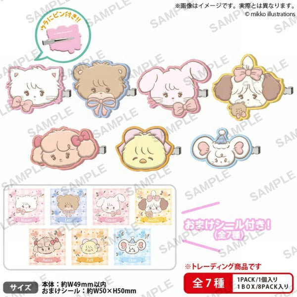 mikko illustrations LOVE FRIENDS ぷっくりラバーヘアピン BOX ver.
