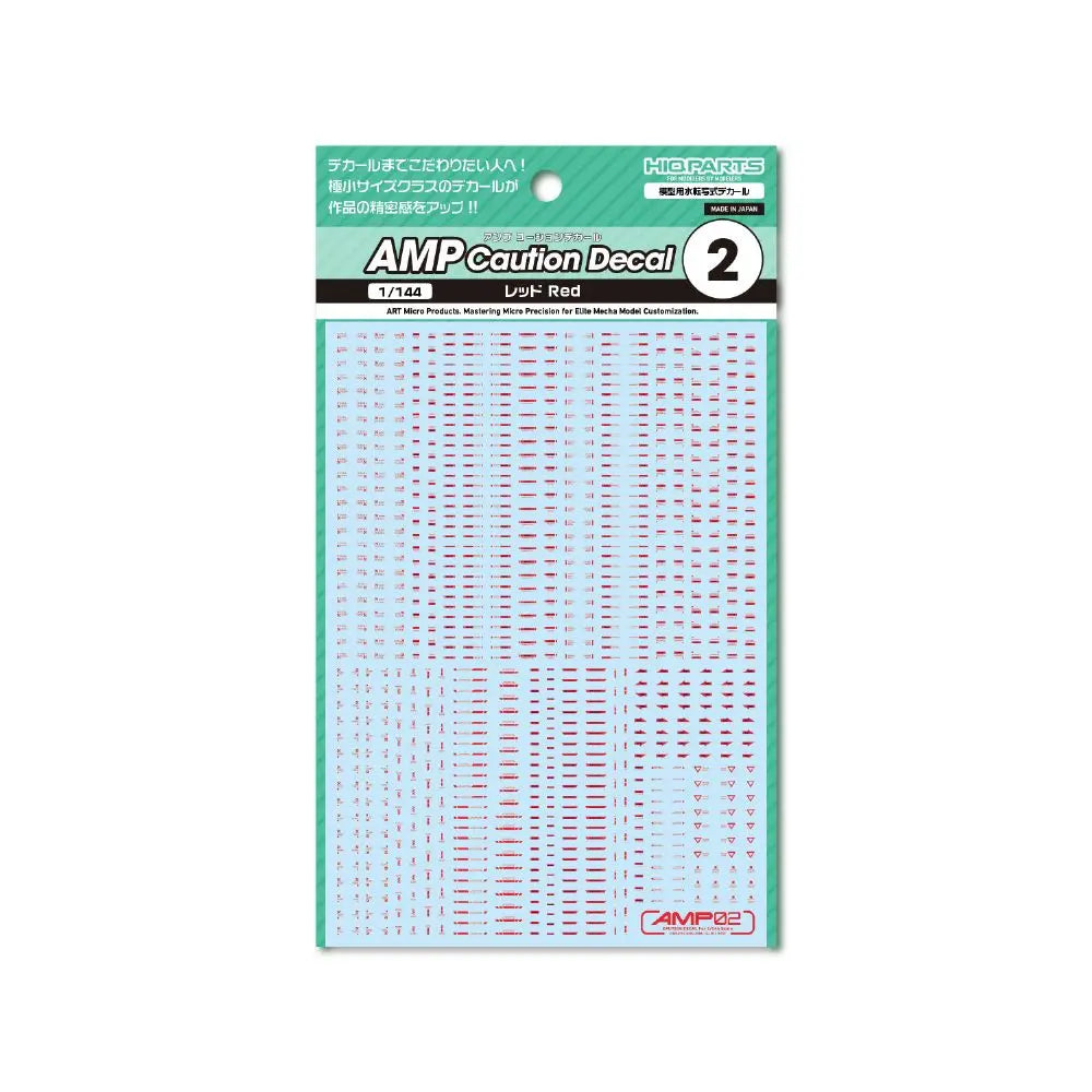 AMP02-144-ORE 1/144 AMP02 コーションデカール レッド(1枚入)