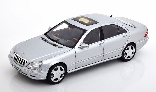 183816 NOREV MODELISSIMO特注 1/18 メルセデス S55 AMG W220 2000 シルバー 開閉ギミック有り