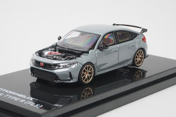 M65343 MOTORHELIX 1/64 Honda Civic TYPE R (FL5) custom wheels Sonic Grey Pearl