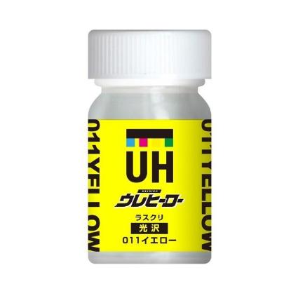 斉藤塗料 L-6 ウレヒーローラスクリ 011イエロー(光沢あり) 15ml