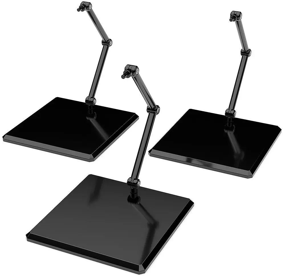 THE シンプルスタンド×3 BLACK【フィギュア&模型用】
