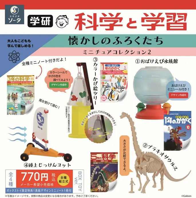 学研 科学と学習 懐かしのふろくたち ミニチュアコレクション2(※4)