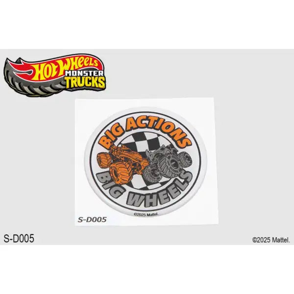 S-D005 Hot Wheels ステッカー 「BIG ACTIONS BIG WHEELS」