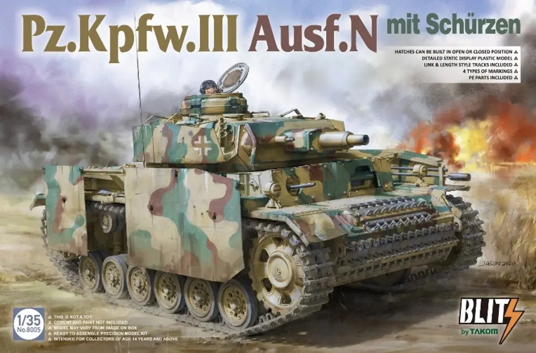 TKOB8005 タコム 1/35 III号戦車 N型 w/シュルツェン