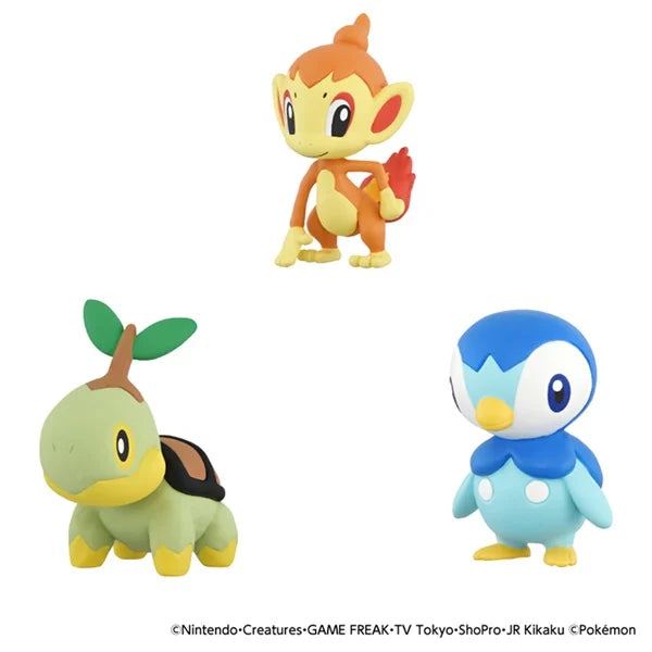 ポケットモンスター ポケモン30周年記念 モンコレ旅立ちの3匹セット シンオウ地方