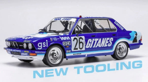 18RMC183A IXO 1/18 BMW 520i (E28) 1982年 スパ24時間レース #26 J-P.Jarier/J-L.Trintignant/T. Tassin