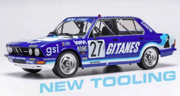 18RMC183B IXO 1/18 BMW 520i (E28) 1982年 スパ24時間レース #27 A.Cudini/H.Regout/A.Peltier