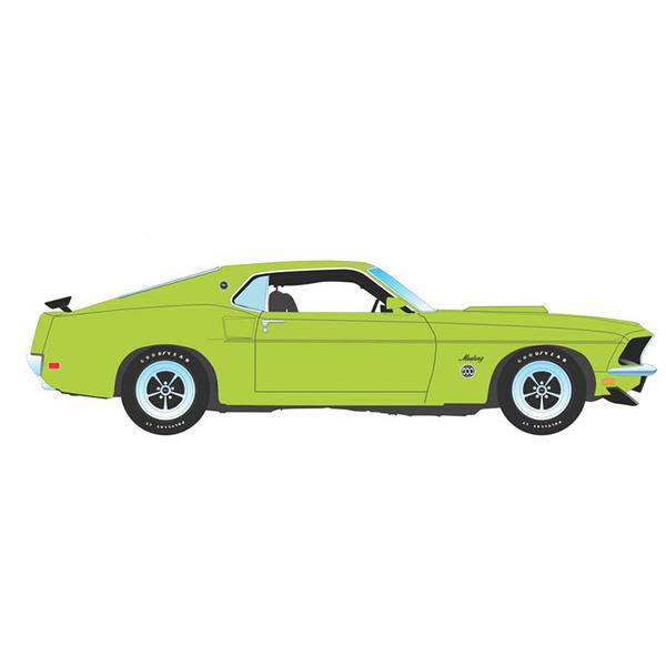 A1801889 ACME 1/18 フォード マスタング 600 1969 グルービーグリーン