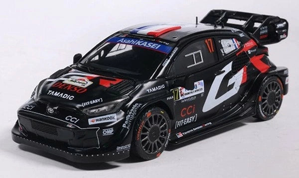 KBSP26002C KBモデル 1/43 トヨタ GR ヤリス Rally1 Rally Japan 2025 優勝#17 S・オジェ/V・Landais
