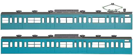 18011 国鉄(JR)103系<低運・非ユニット窓・冷改車・スカイブルー> 増結用モハ2両ボディキット