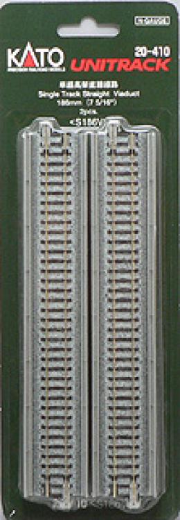 20-410 単線高架直線線路 186mm (2本入)