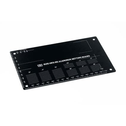 95507 ミニ四駆 HGアルミセッティングボード (ブラック)【ミニ四駆特別企画】