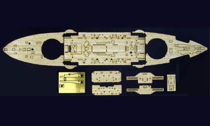 QG48 日本海軍戦艦三笠'日本海海戦'木製甲板