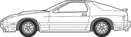 HC-7 1/24 ハイソカーシリーズ No7 サバンナ RX-7 FC3S後期型(ハイソカーバージョン