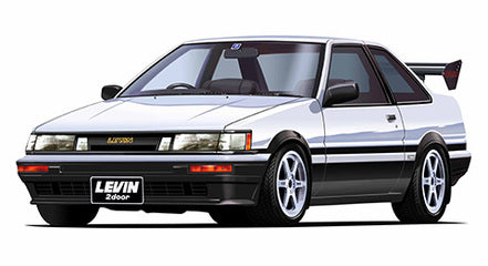 ID-338 1/24 インチアップシリーズ No338 トヨタ カローラレビン 2ドア 1600GT APEX(GT/Wウイング付き)