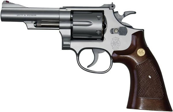 S&W (10才) M66 4インチ シルバー ウッドタイプグリップ