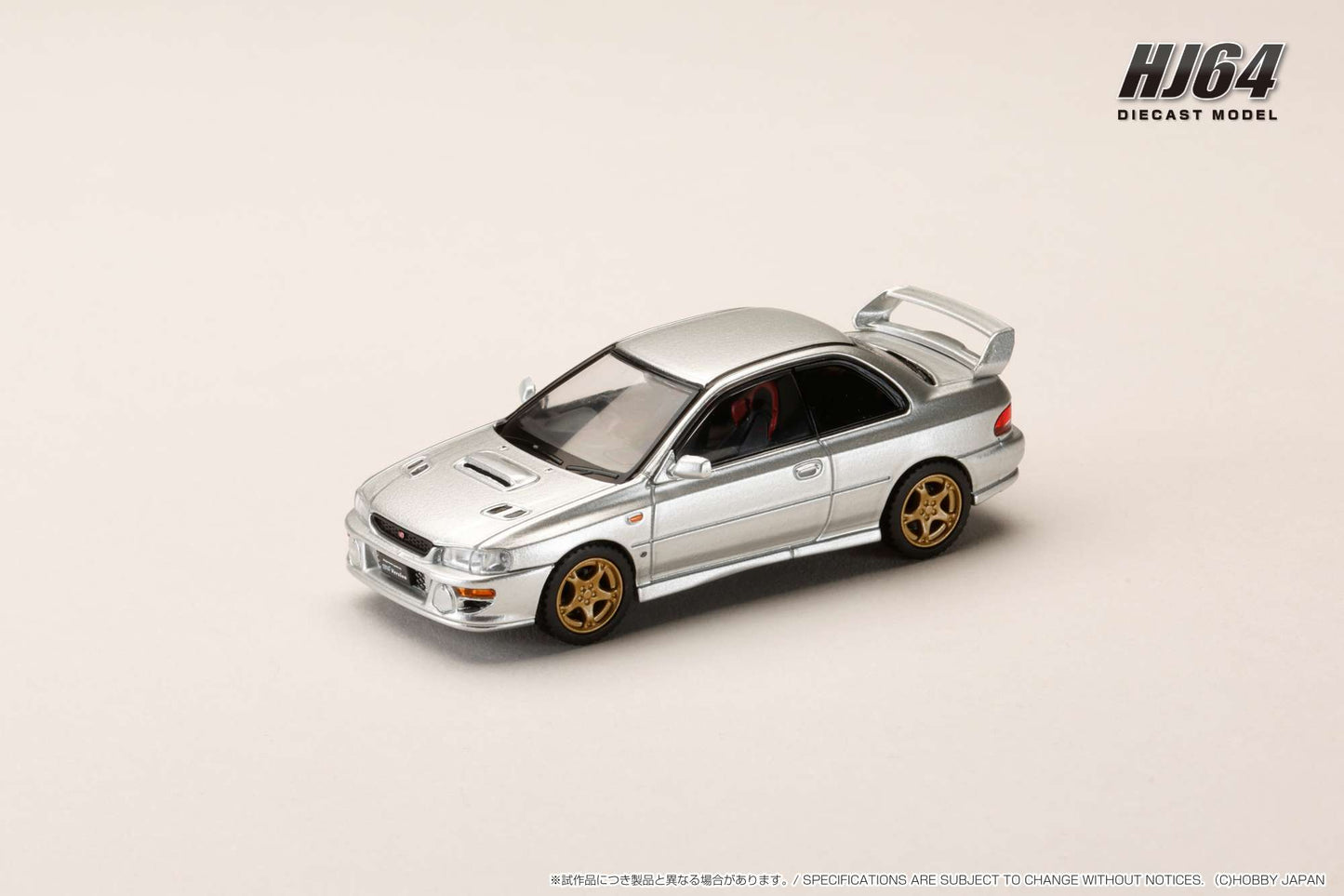 HJ641079JS HJ64 1/64 1/64 スバル インプレッサ PURE SPORTS COUPE WRX type R STi Version (GC8) VWR Type フロント