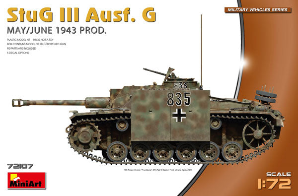 MA72107 ミニアート 1/72 III号突撃砲 1943年5月/6月